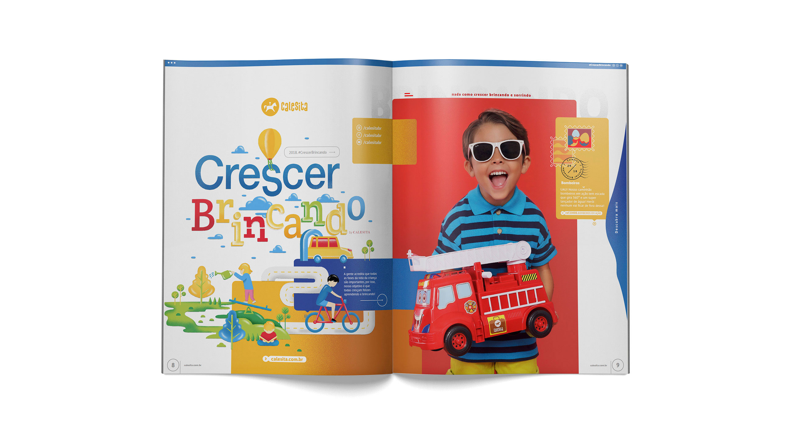 estudio de design carpintaria para Calesita aplicacao catalogo campanha infantil