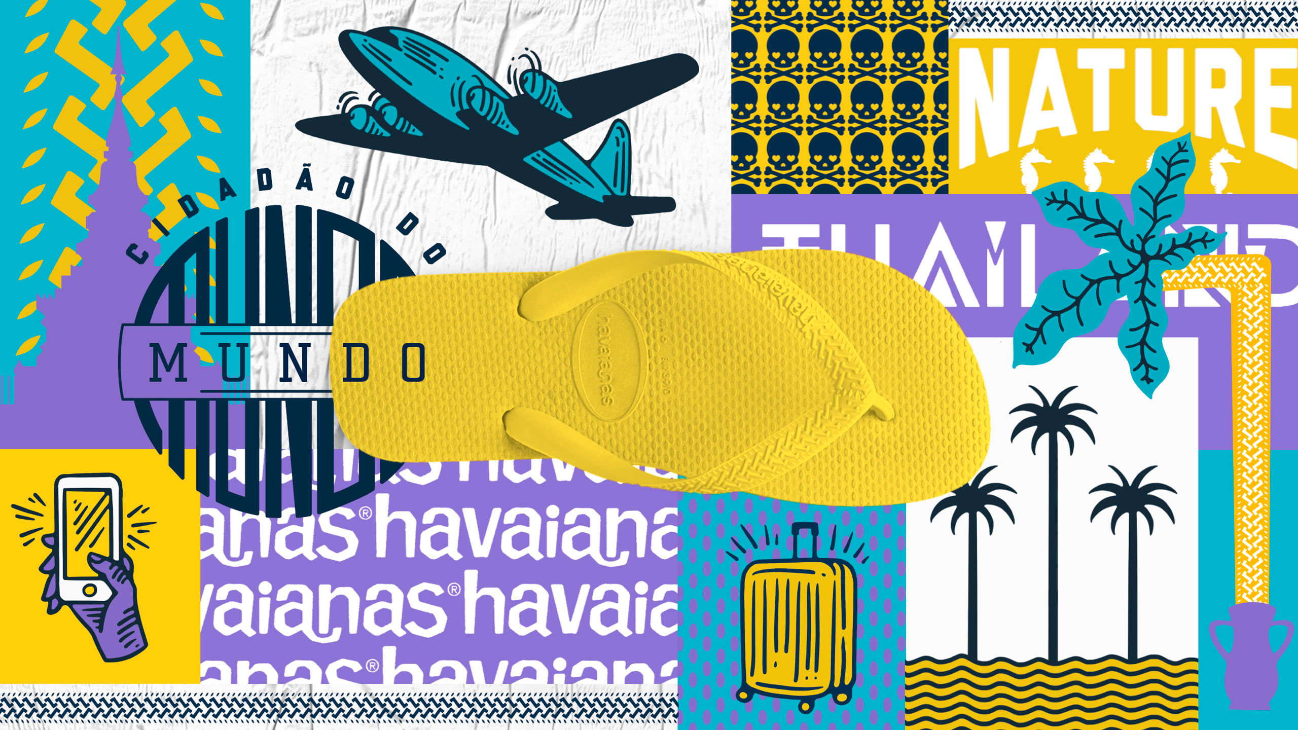 estudio de design carpintaria para Havaianas aplicacao motion