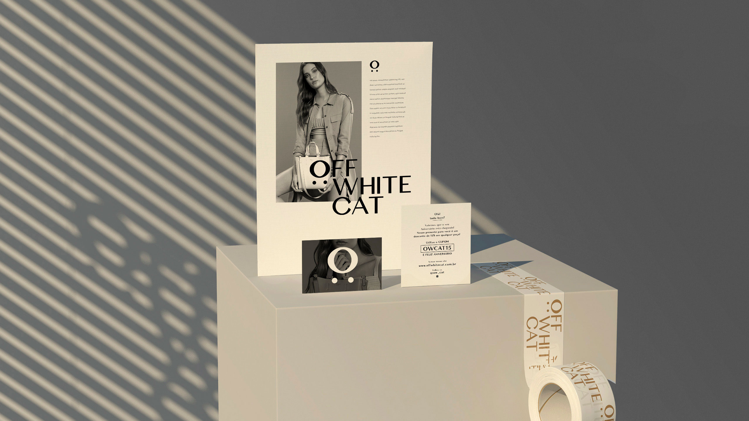 estudio de design carpintaria para Off White Cat imagem campanha